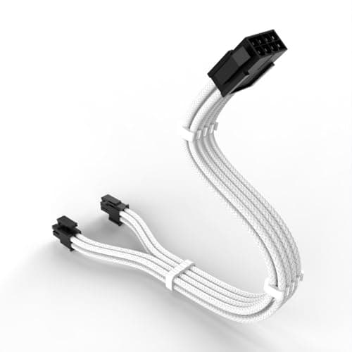 Image of Fentency 8Pin CPU Power Extension Cable ATX12V 8Pin (4+4) Female to Male Connectors for Efficient Setups Flexibility CPU Power Extension Cable