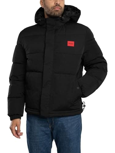 Image of HUGO Men's Baro2541 Puffer Jacket, Black, XL