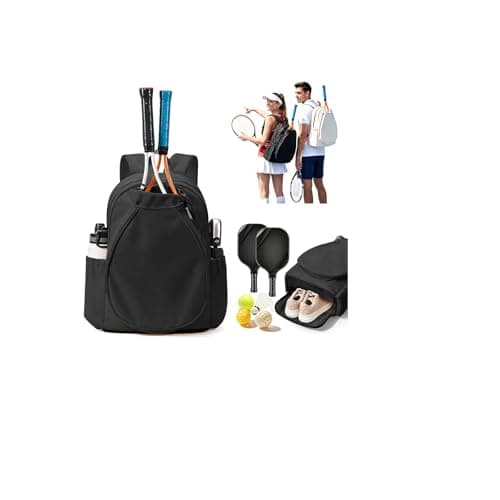Image of SZLX Tennis Backpack, Spacious Tennis Bag for Men and Women with Multiple Compartments for Tennis Rackets, Pickleball Rackets, Badminton Rackets, Squash Rackets and Balls