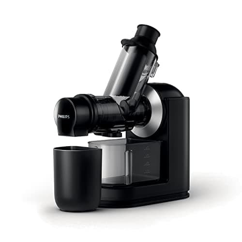 Image of Philips Viva Collection Masticating Juicer, 150W, 1L, XL Tube, Quick Clean Technology, HomeID App, Dishwasher-safe Parts, Drip Stop, Easy Assembly, Compact Storage, Black (HR1889/71)
