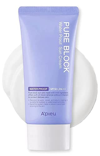 Image of Pure Block Waterproof Sunscreen Cream SPF50+/PA+++ (50ml 1.69fl oz.) Sweat-Proof Korean Sunscreen