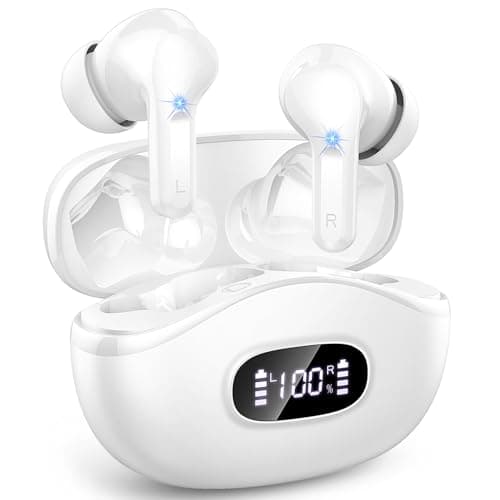 Image of AOTONOK Wireless Earbuds, Bluetooth 5.4 Headphones In Ear with 4 ENC Noise Cancelling Mic, 40H Wireless Earphones Deep Bass, IP7 Waterproof Ear buds Bluetooth Earbuds, Mini UltraLight, LED Display