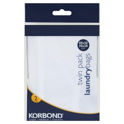 Image of Korbond Washing Machine Bag, White, Twin Pack