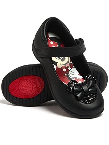 Image of Disney Girls School Shoes Minnie Mouse Black 7