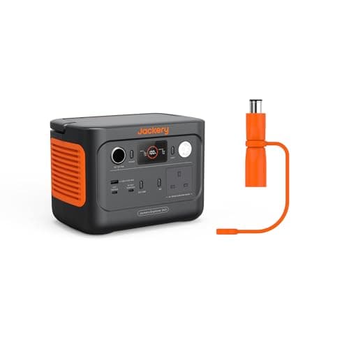 Image of Jackery Explorer 240 v2 Portable Power Station 2024 New Version, 256Wh LiFePO4 Battery with 300W AC/100W USB-C Output, 1Hr Fast Charging, Includes DC8020 to USB-C Adapter for Outdoor/Camping/Fishing