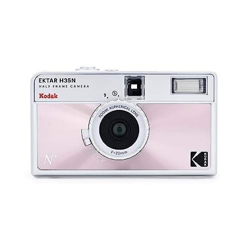 Image of Kodak Ektar H35N Half Frame Film Camera, 35mm, Reusable, Focus-Free, Bulb Function, Star Filter, Coated Lens(Film & Battery not included)(Glazed Pink)