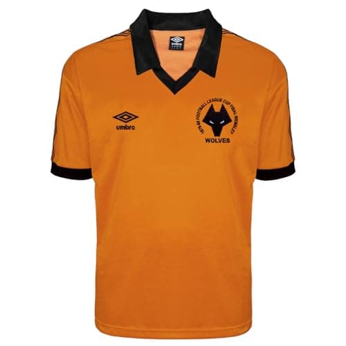 Image of Wolverhampton Wanderers 1980 Umbro Retro Shirt Gold XX-Large Polyester