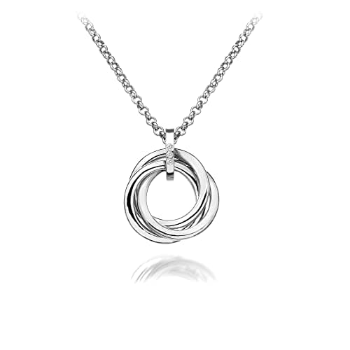 Image of Hot Diamonds Trio Silver Belcher Pendant