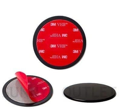 Image of Navitech 80mm (TWIN PACK) in Car Adhesive Universal Dash Disc For Windscreen Suction Cups Compatible With Binatone U435 4.3 Inch Sat Nav