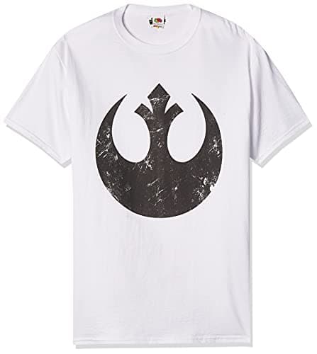Image of Star Wars Men's Alliance Emblem Logo T-Shirt, White/Black, XXL
