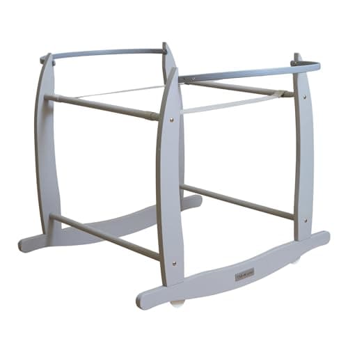 Image of Clair de Lune Deluxe Rocking Moses Basket Stand - Grey