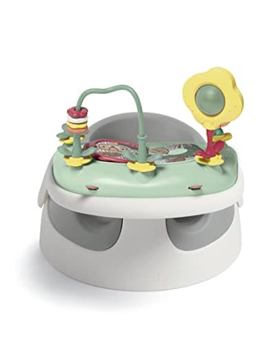 Image of Mamas & Papas Baby Snug Seat and Activity Tray with Adjustable Features, Supportive, Stable and Easy Clean Design, Pebble Grey