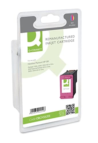 Image of Q-Connect HP 301 Remanufactured Colour Inkjet Cartridge CH562EE