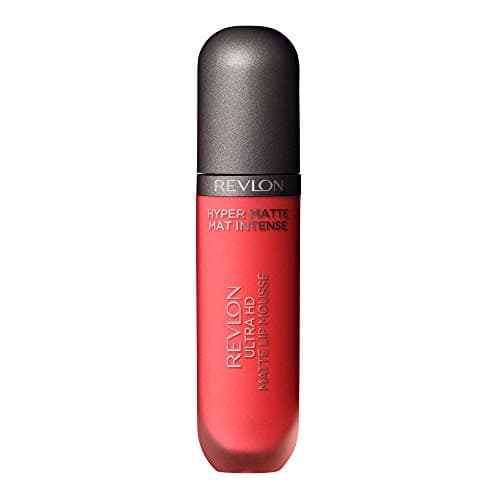 Image of Revlon Ultra HD Lip Mousse Hyper Matte, Longwearing Creamy Liquid Lipstick in Red / Coral, Scorpion Red (850)