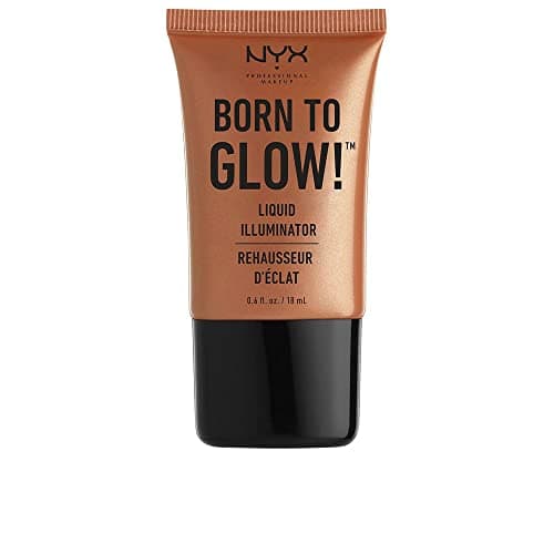 Image of NYX Professional Makeup Born to Glow Liquid Illuminator, Liquid Shimmer Makeup, Highlighter, Foundation Base, Vegan Formula, Shade: Sun Goddess