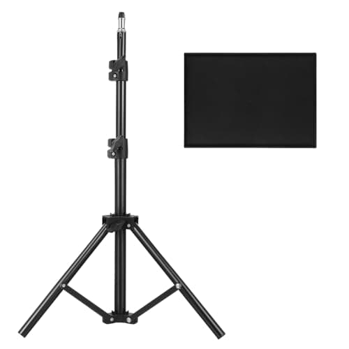 Image of Warmhm Projector Stand Projector Adjustable Tripod Laptop Floor Stand with Tray To 44.8" Height for Dj Equipment, Office, Home, Stage or Studio
