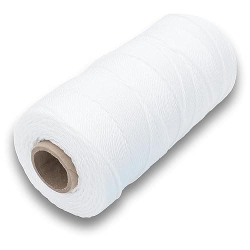 Image of MARSHALLTOWN 629 Twisted Nylon Mason’s Line – 1000 ft #18 White Line, 6" Core, Durable Weather‑Resistant Layout Line for Construction, Landscaping, Bricklaying, DIY & Professional Use