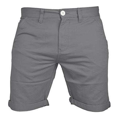 Image of westAce Mens Chino Shorts Casual 100% Cotton Cargo Combat Grey 34