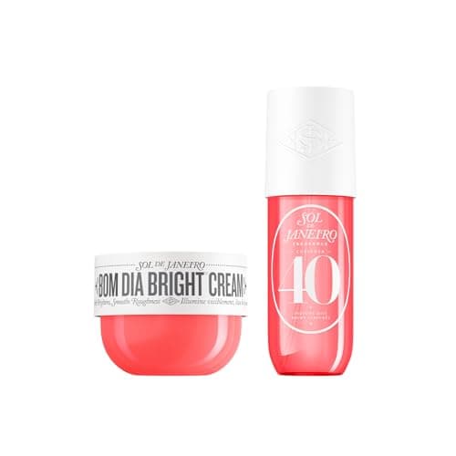 Image of Sol de Janeiro Bom Dia Bright Body Cream with Vitamin C, 240ml & Cheirosa '40 Hair and Body Fragrance Mist, 240ml