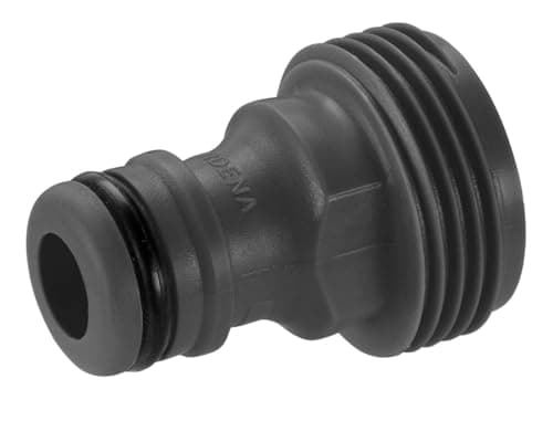 Image of Gardena Accessory Adapter: Push-in connector for the Original Gardena System irrigation devices with female threading, fits 26.5 mm (G 3/4 inch) threads, packaged (2921-20)