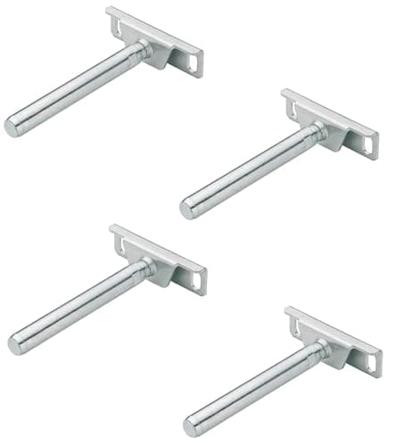 Image of 2 PAIRS CONCEALED FLOATING SHELF SUPPORT BRACKET CHROME