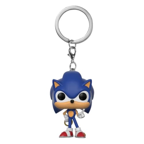 Image of Funko Pocket Pop! Keychain: Sonic the Hedgehog: Sonic the Hedgehog With Ring - Sonic the Hedgehog Novelty Keyring - Collectable Mini Figure - Stocking Filler - Gift Idea - Official Merchandise