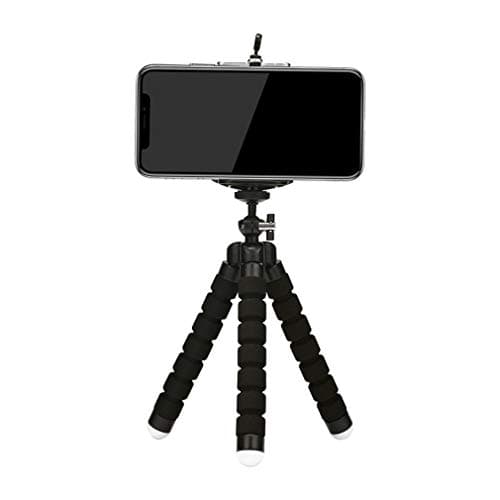 Image of Mini Tabletop & Travel Tripods for Smartphone Phone Camera with Phone Mount 55mm-85mm Lightweight Cellphone Stand
