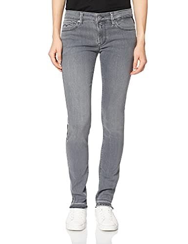 Image of REPLAY Women's Luz High Waist Skinny Jeans, Grey (Medium 96), L32 (Manufacturer Size: 23)