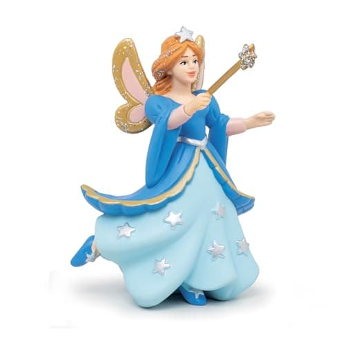 Image of PAPO - Realistic Blue Star Fairy Figure - Ages 3+ - Enchanted World Collection - Creative Play Fairy World - Gift Idea Toy for Girls and Boys