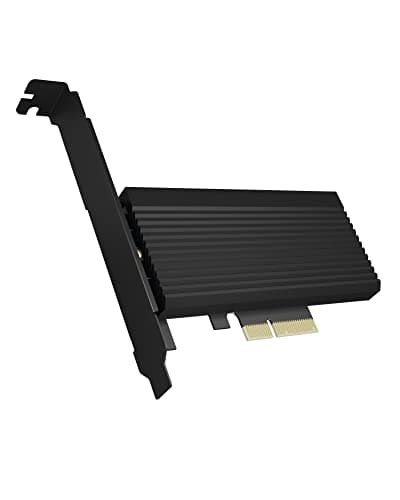 Image of ICY BOX NVMe M.2 SSD to PCIe 4.0 X4 with Aluminium Heat Sink, Adapter Card for Key-M with USB C, IB-PCI208-HS