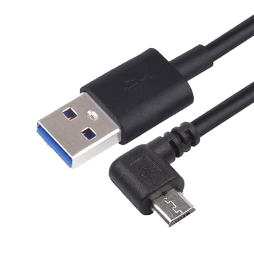 Image of JZK Charger for TomTom Sat Nav, Compatible with Go 40, 50, 60, 400, 500, 510, 520, 530, 600, 610, 620, 820 Live, 5000, 5100, 5200, 6000, Right Angle Micro USB Cable 90 Degrees Angled Charging