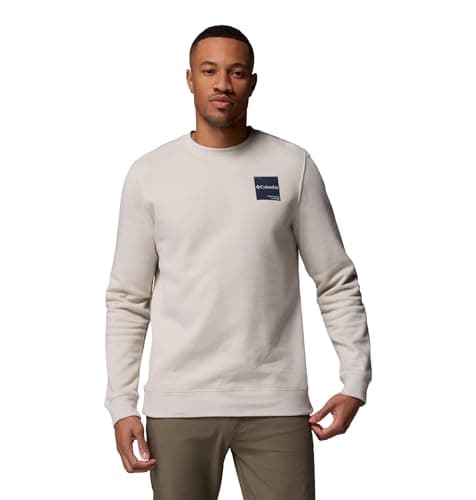 Image of Columbia Men's Trek Crew, Crew Sweatshirt, Dark Stone/Boxy Brand, X-Large