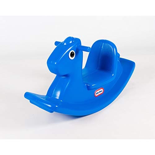 Image of Little Tikes Rocking Horse. Toddler Rocking Toy With Easy Grip Handles & Stable Saddle. Durable, Stable, Kid-Safe Toy For Indoor or Outdoor. Blue Rocking Horse For Kids Aged 18 Months +