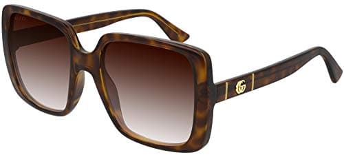 Image of Gucci Women's GG0632S Sunglasses, Havana-Havana Brown, 56