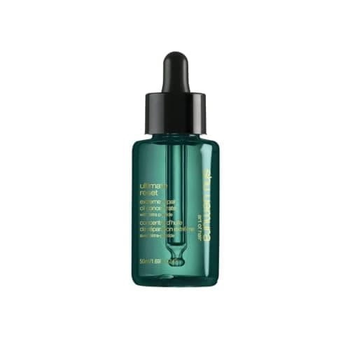 Image of Shu Uemura Art of Hair Ultimate Reset Oil Concentrate, Hair Treatment for Dry Damaged Hair & Split Ends, Anti Frizz Hair Product for Shine & Smoothness, Hair Care for Women, 50ml