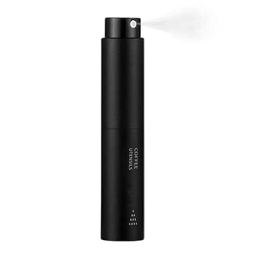 Image of Spray Bottle - Coffee Bean Spritz Atomizer, Refillable Fine Mist Dispenser with Aluminum Shell Exterior, Sturdy Leak Proof Travel Container, Ideal for Reducing Static During Grinding