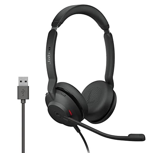 Image of Jabra Evolve2 30 Headset - Stereo headphones with noise cancelling - Certified for Microsoft Teams - with 2-microphone call technology - USB-A cable - Black