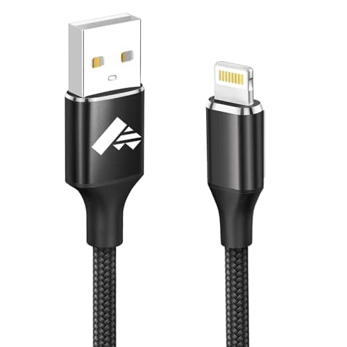 Image of Aioneus iPhone Charger Cable 1M MFi Certified Lightning to USB Cable Nylon Braided iPhone Cable Lead Fast iphone Charging Cable for iPhone 14 13 12 11 Pro Max Xs Xr X 8 7 6S 6 Plus 5S SE, iPad