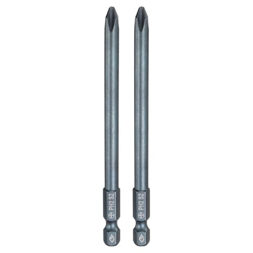 Image of sourcing map 2pcs #2 Phillips Screwdriver Bit PH2 1/4" Hex Shank 4" (100mm) Long 0.24" Rod Magnetic Cross Head Drill Bits S2 Steel Industrial Screw Driver Bit for Electric Power Tools, Blue