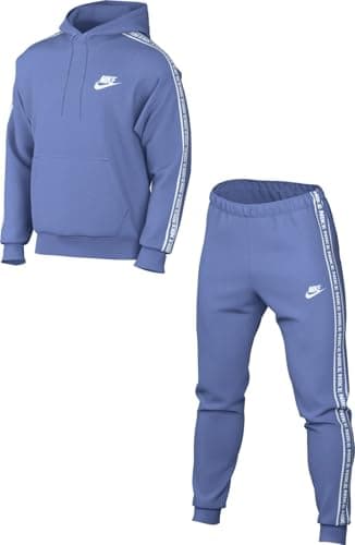 Image of NIKE FB7296-450 Club Fleece Tracksuit Men's Polar/White Size M