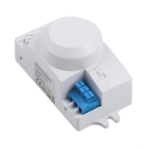 Image of 5.8G Microwave Sensor Switch 12V/AC100-240V Adjustable Motion Detector for Indoor Outdoor Lighting, IP42 Moisture-Proof, 360° Sensing Range(12V)