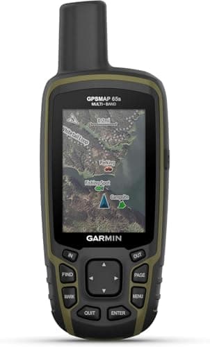 Image of Garmin GPSMAP 65, Rugged Battery Operated Handheld, ABC Sensors, Expanded Satellite Support, Multi-Band Technology, Multi-GNSS Technology, Pre Loaded Maps (TopoActive Europe), 2.6" Colour Display