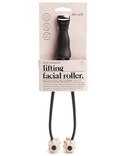 Image of Kitsch Facial Lifting Roller for Wrinkles & Firming | 2-in-1 Eye & Face Massager Tool for Self-Care | Jawline Sculpting, Neck Lifting, and Skin Tightening Facial Roller Massager