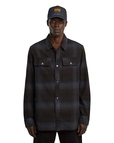 Image of G-STAR 8721136008785 GPO Overshirt, Multicoloured (salute arthur check D25388-E074-H568), S
