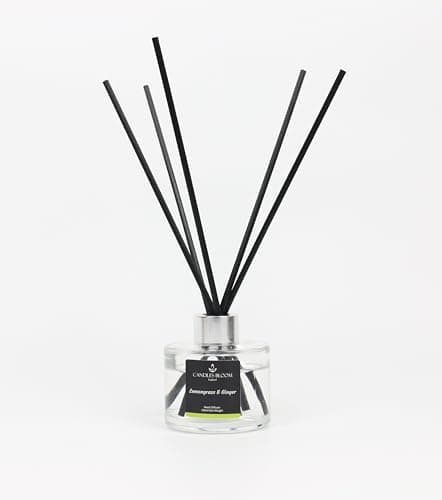 Image of Lemongrass & Ginger Luxury Reed Diffusers- 3 Months Lasting Fragrance - Eco & Vegan Friendly
