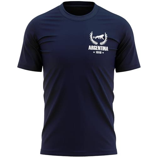 Image of Argentina 1910 Mens T Shirt Retro Argentinian Rugby Supporters Tee Top, L, Navy
