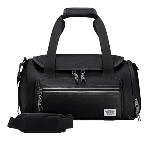 Image of American Tourister Brightup - Ryanair Travel Bag, 25 x 20 x 40 cm, 22 L, Black (Black)
