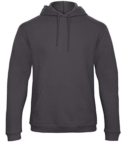 Image of B&C Collection ID.203 Men's Hooded Sweatshirt 50/50, Charcoal, XS
