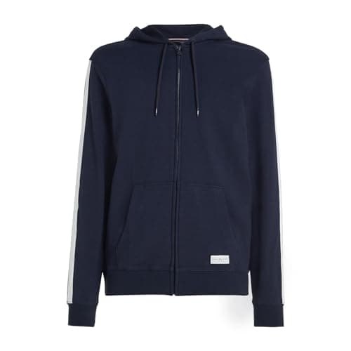 Image of Tommy Hilfiger Men’s Zipped Hoodie, Blue (Desert Sky), XXL