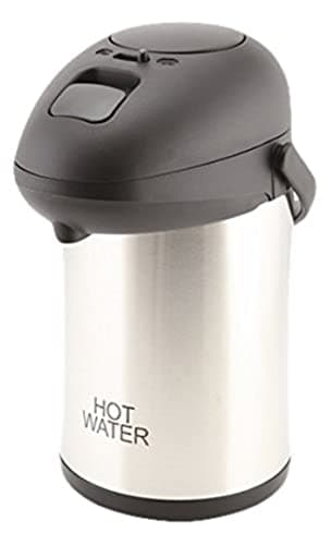Image of Genware NEV-V7251HOTWATER Hot Water Vacuum Pump Pot, Stainless Steel, Unbreakable 2.5 L